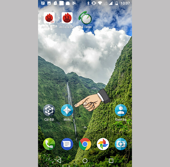 Vào app